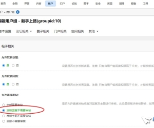 新会员发帖进行怎么进行限制
