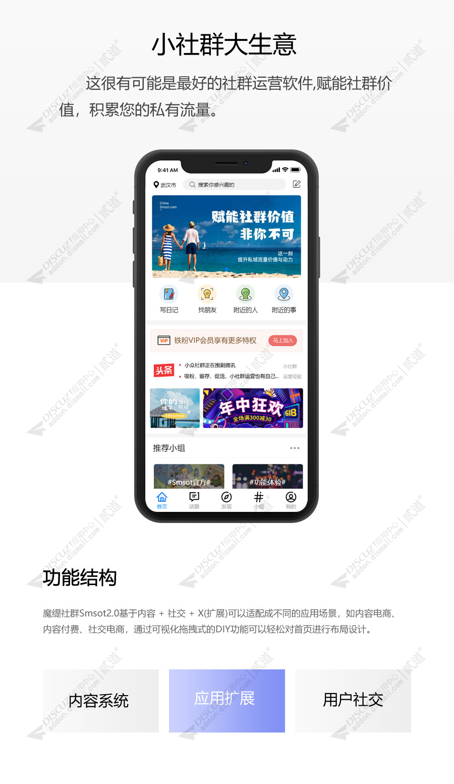 Discuz! Smsot社群 商业版(cis_sms)_Discuz! 扩展_Discuz!应用中心
