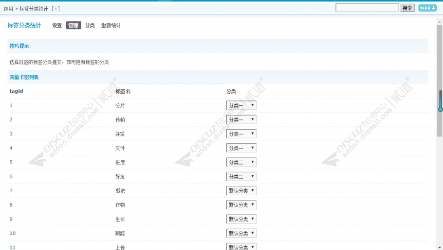 Discuz! 标签分类统计SEO 4.4.7(pn_tagpage)