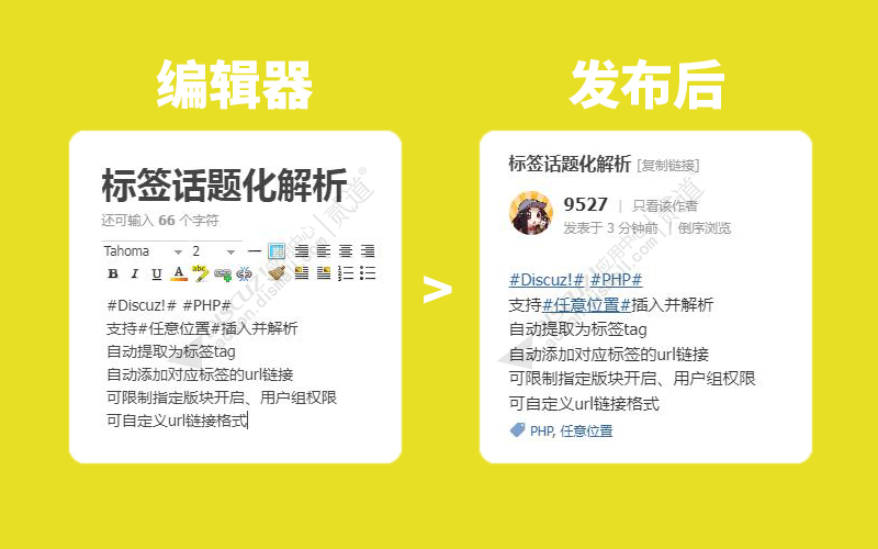 Discuz! 标签话题化解析 单解析版(df_tags)