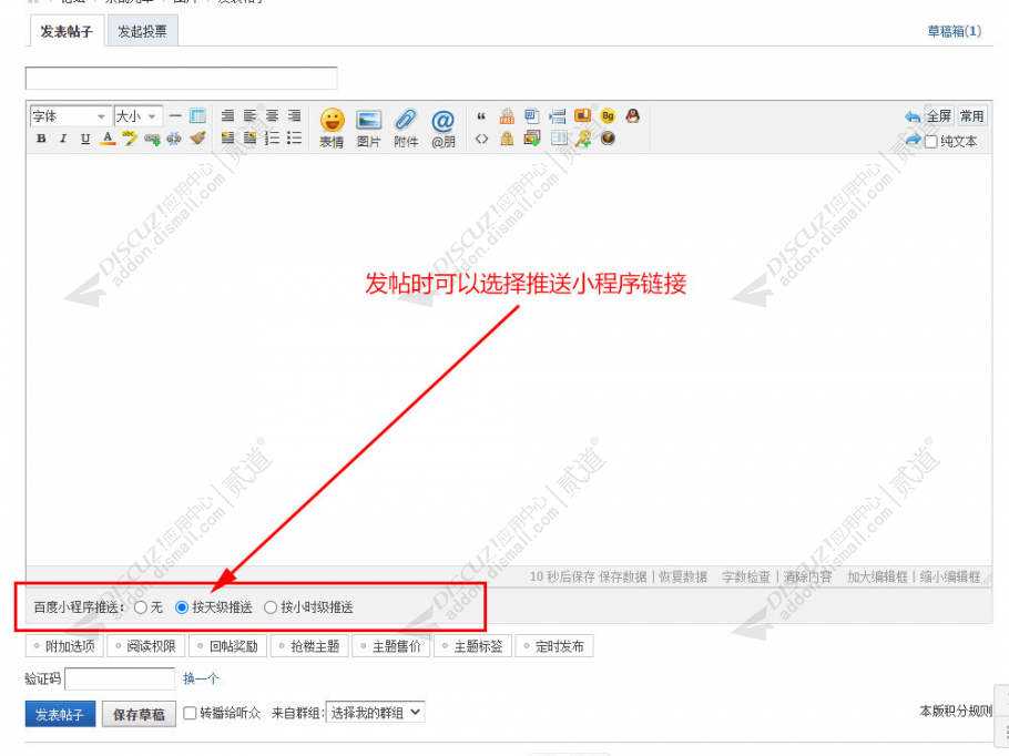 Discuz! 百度小程序推送SEO 定制版(nciaer_baidu_minapp)